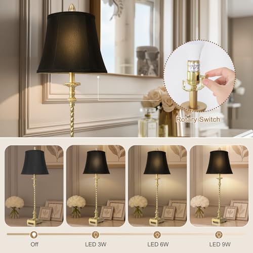 33'' Vintage Table Lamp Set of 2 for Living Room Bedroom Dinning (2 Count)