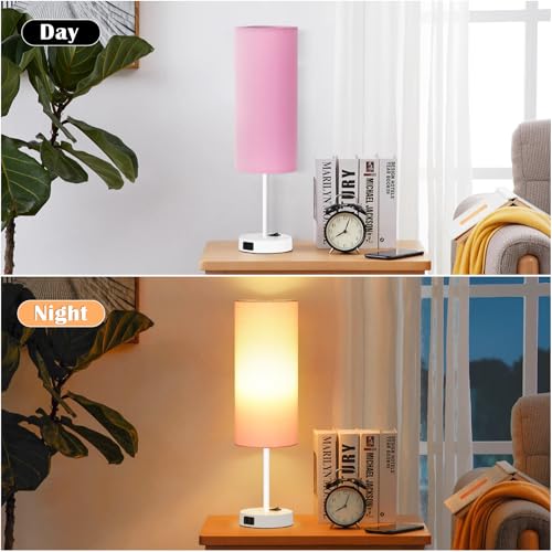 Table Lamp for Bedroom Set of 2
