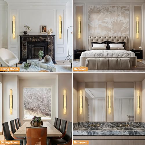 Natural Alabaster Wall Sconces