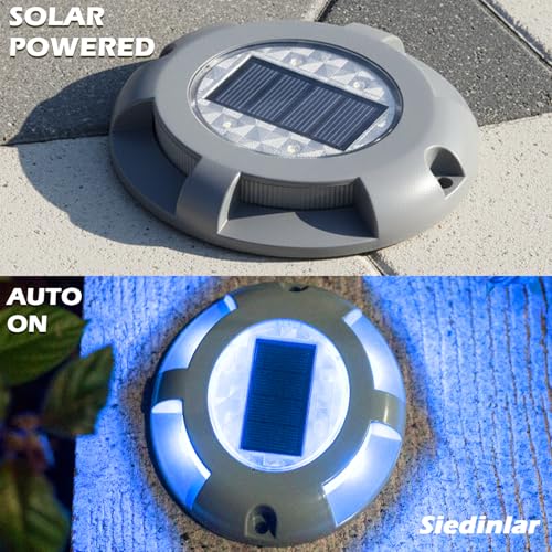 Solar Deck Lights Outdoor (4 Count)