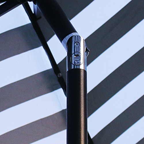 9' Solar LED Patio Umbrella