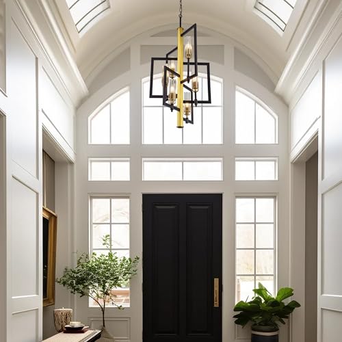 Black Gold Chandelier Light