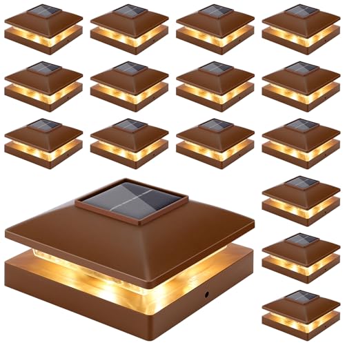 Solar Post Cap Lights Outdoor 16pack (8 Count)
