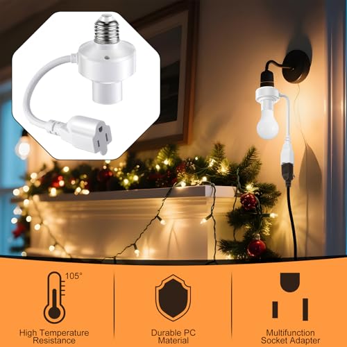 3 in 1 E26 Light Socket Outlet Adapter