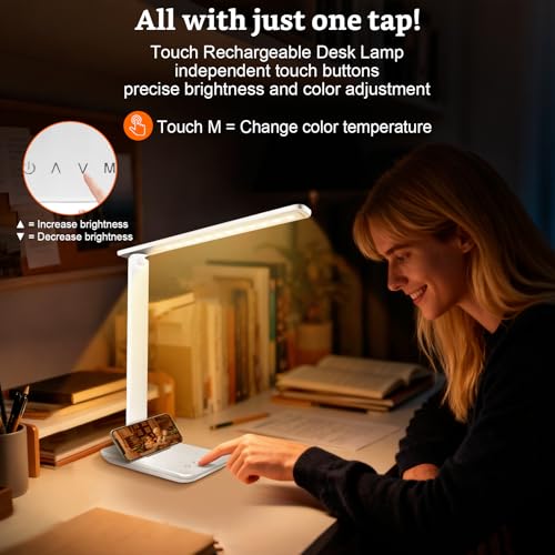LED Portable Bright Rechargeable Desk Lamp