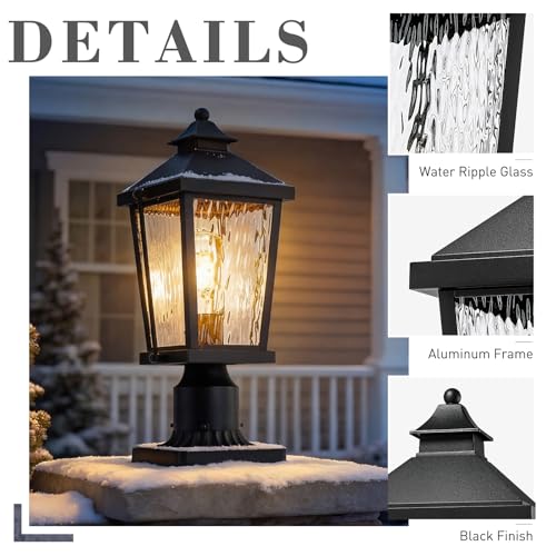 17 Inch Outdoor Lamp Post Fixture