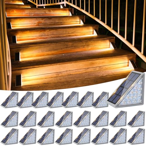 Solar Stair Lights 24 Pack (24 Count)