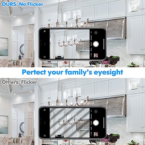 12 Pack 6W Dimmable E12 LED Candelabra Bulbs (12 Count)