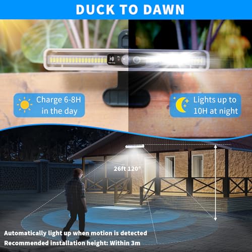 Clip On Solar Lights Outdoor with PIR Motion Sensor (4 Count)