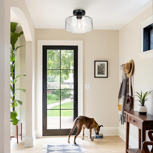 Industrial Semi Flush Mount Ceiling Light