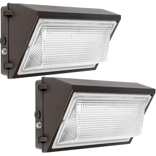100W LED Wall Pack Light Dusk to Dawn (2 Count)