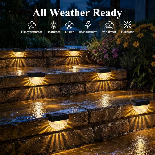 Solar Deck Lights Outdoor (20 Count)