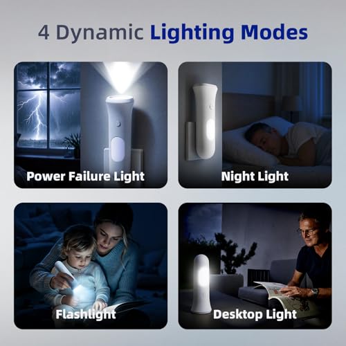 4 in 1 Emergency Power Failure Lights for Home (4 Count)
