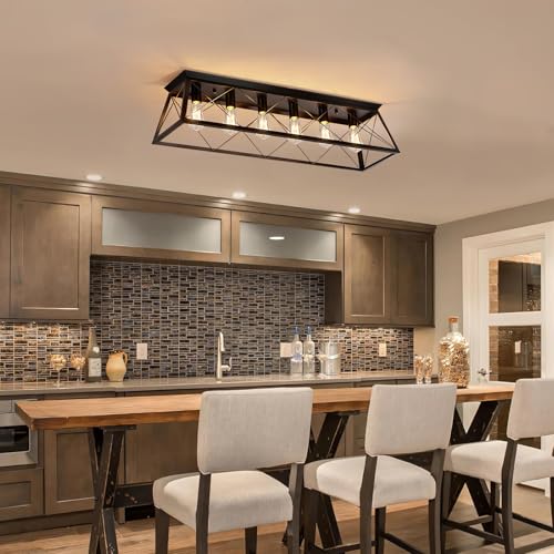 38" Large Flush Mount Ceiling Light for Kitchen Hallway Fixtures