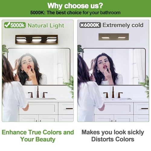 360° Rotate LED Bathroom Vanity Light Fixtures