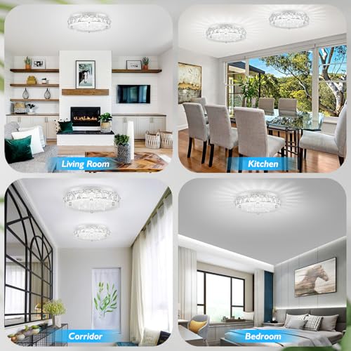 Crystal Flush Mount Chandeliers