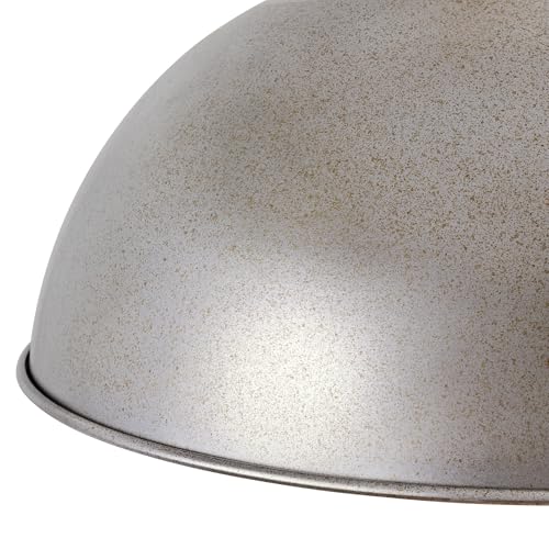 13 Inch Antique Silver Metal Pendant Light Kitchen Island