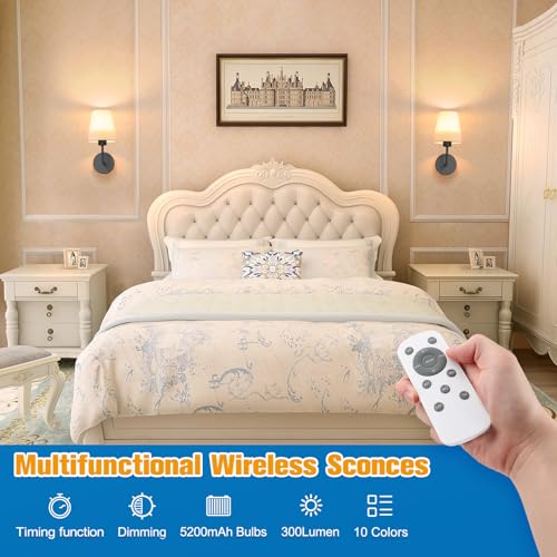 13.8 inch Battery Operated Wall Sconce Set of 2 (2 Count)