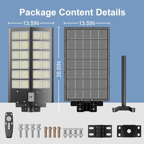 Solar Parking Lot Lights (3 Count)