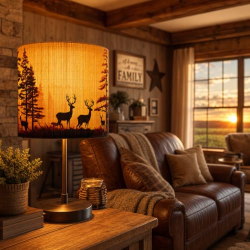 Soft bamboo lampshade for table & floor lamps