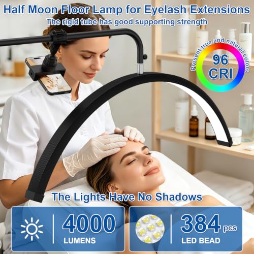 28" Half Moon Light with Wheels&Phone Holder&4X Magnifier