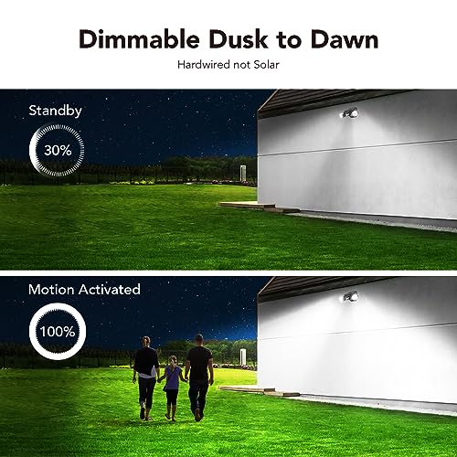 Motion Sensor Outdoor Security Lights (2 Count)