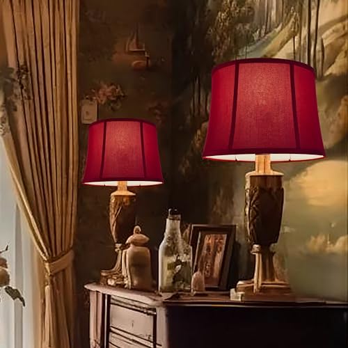 Burgundy Lamp Shade Set of 1