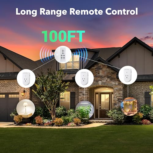 Wireless Remote Control Outlet Electrical Switch for Lights
