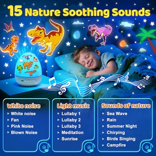 Dinosaur Egg Light for Nursery Sound Machine