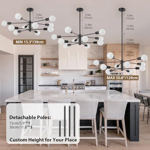 Modern Chandelier Ceiling Light Fixture Sputnik Chandelier 10