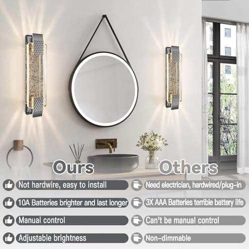 Battery Operated Wall Sconce