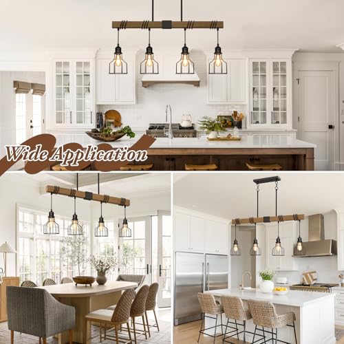 4 Light Kitchen Chandeliers Over Table Farmhouse Dining Room Light