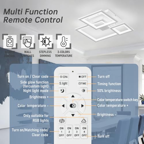 Modern White Led Ceiling Light 3