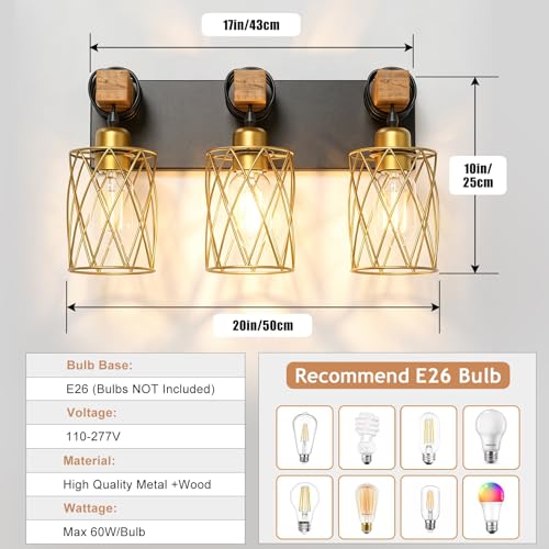 Farmhouse Bathroom Vanity Light