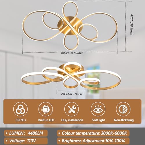 56W Modern LED Ceiling Light