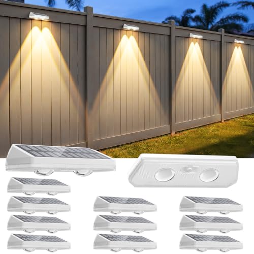 Solar Fence Lights Outdoor