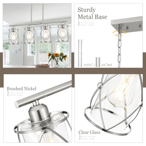 4 Light Kitchen Island Lighting