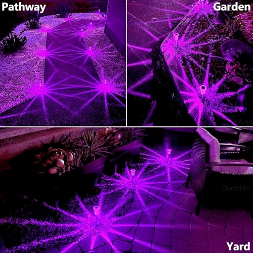 Solar Halloween Lights Outdoor 15 Pack Purple LED Halloween Decor (15 Count)