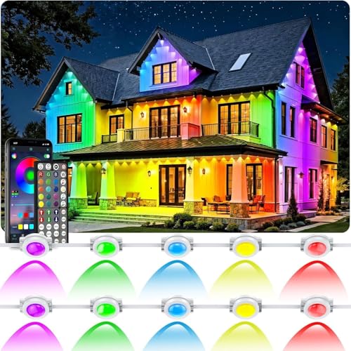 500FT Permanent Outdoor Lights Waterproof with Smart App Control Remote