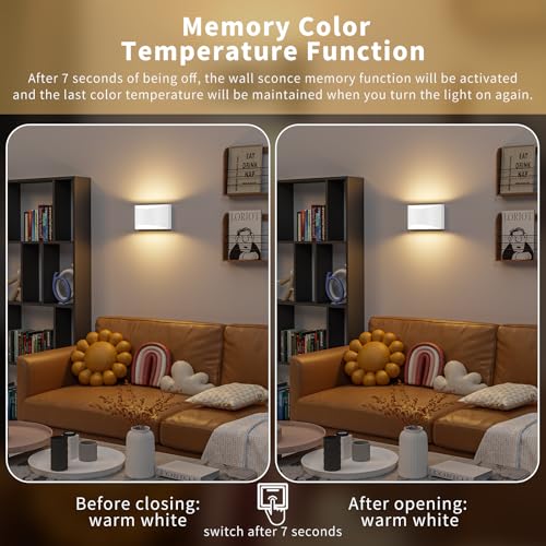 White Modern LED Wall Sconce (6 Count)