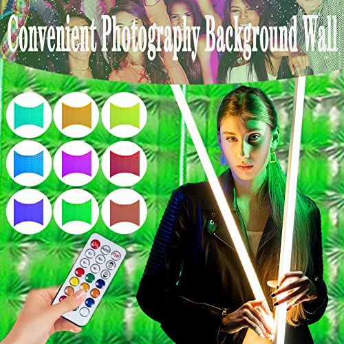 360 Photo Booth led Light Wall Silver Reflective Background LED Light Suitable for Birthday Parties