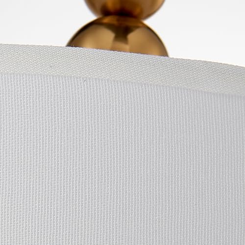 Lighting White Double Drum Chandelier