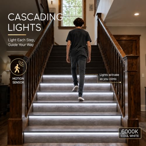 20 Step Intelligent Motion Sensor Stair Lights Kit (20 Foot)