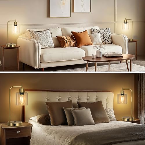 Set of 2 Industrial Table Lamps (2 Count)