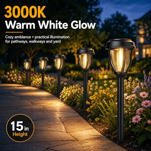 12 Pack Solar Lights Outdoor (12 Count)