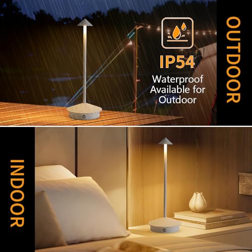 2 Pack LED Rechargeable Cordless Table Lamps