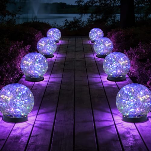 Solar Globe Lights Outdoor Waterproof