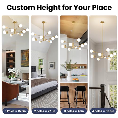 Modern Sputnik Chandeliers Light