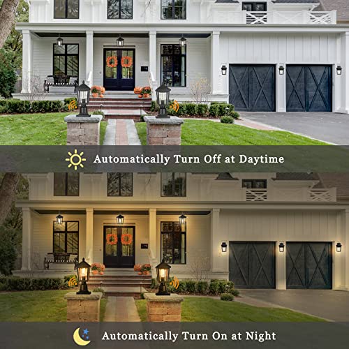 Dusk to Dawn Outdoor Post Light Fixture