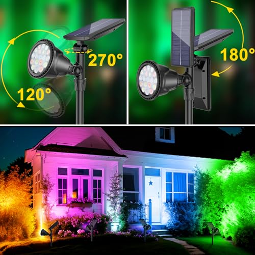 Solar Spot Lights Outdoor (2 Count)